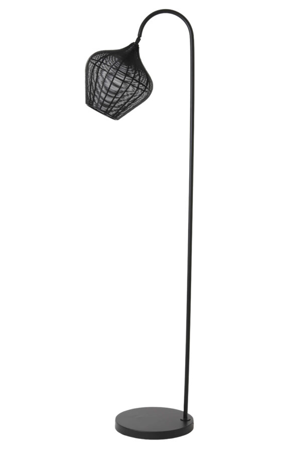 Vloerlamp Alvaro - Mat Zwart Light & Living Vloerlamp 8213012