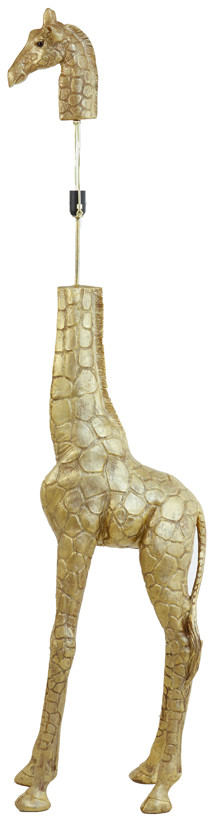 Light & Living Vloerlamp 'Giraffe' 184cm, kleur Antiek Brons (excl. kap)