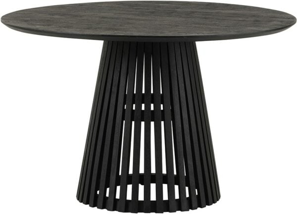 Eetkamertafel Ø120, Acacia Black - Burundi Table Collection Nijwie Eettafel BUR.RT.0024