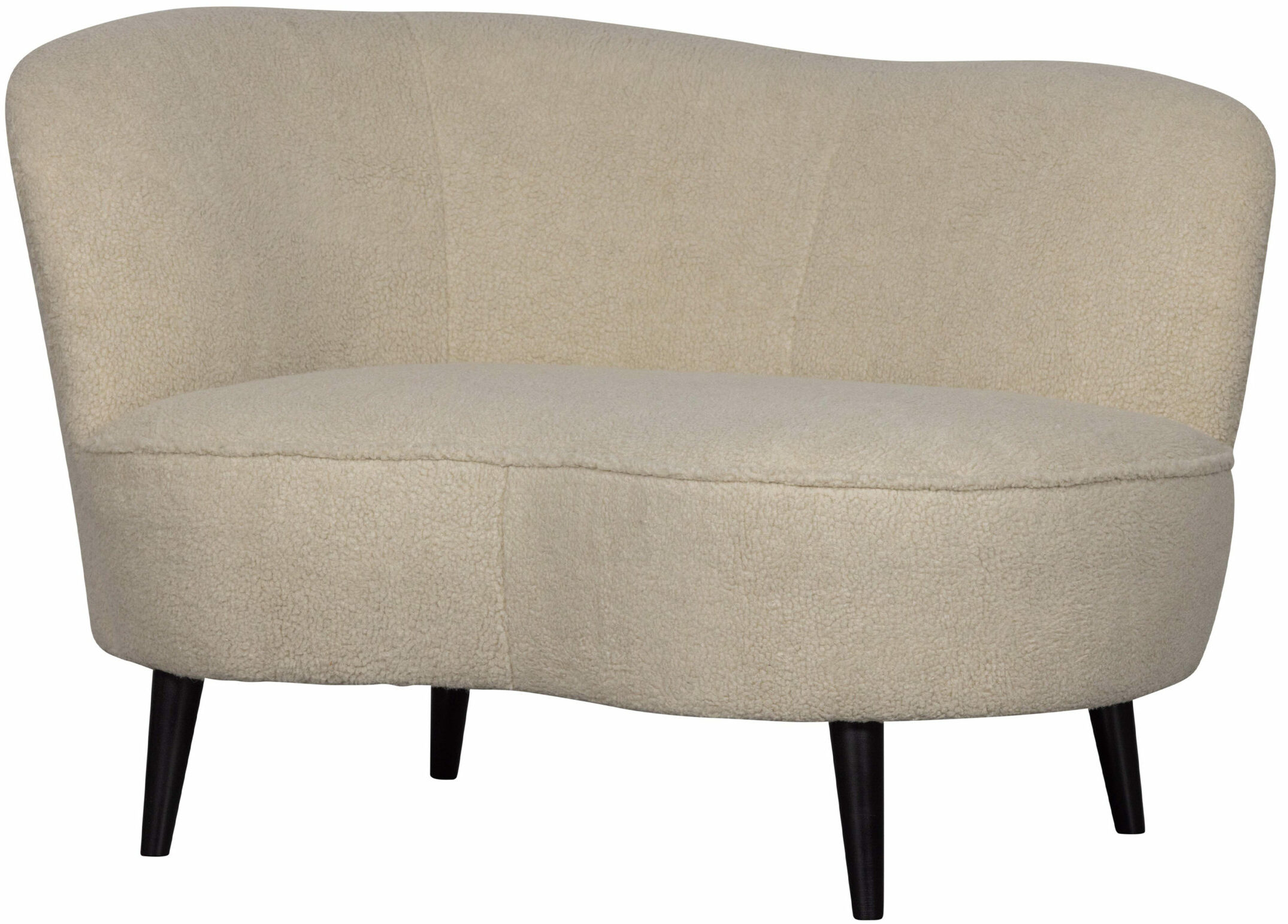 Sara Lounge Fauteuil - Links - Teddy Off White
