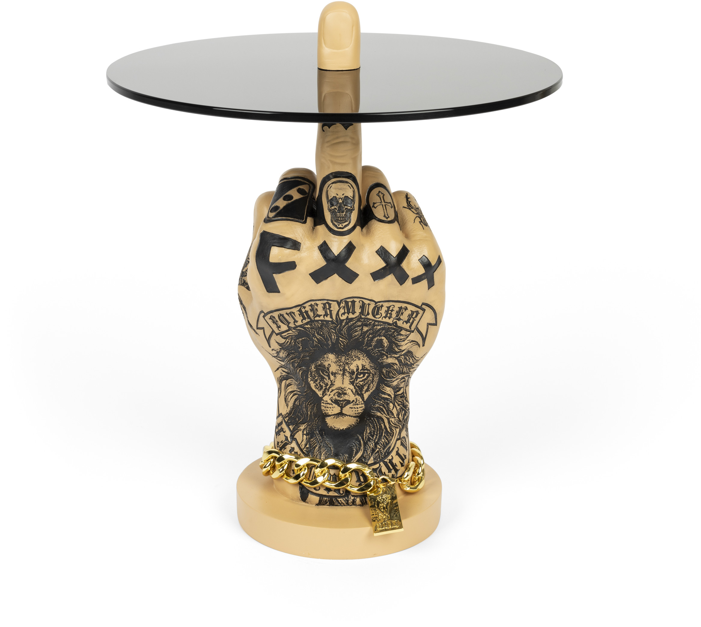 BOLD MONKEY FOTHER MUCKER SIDE TABLE LION