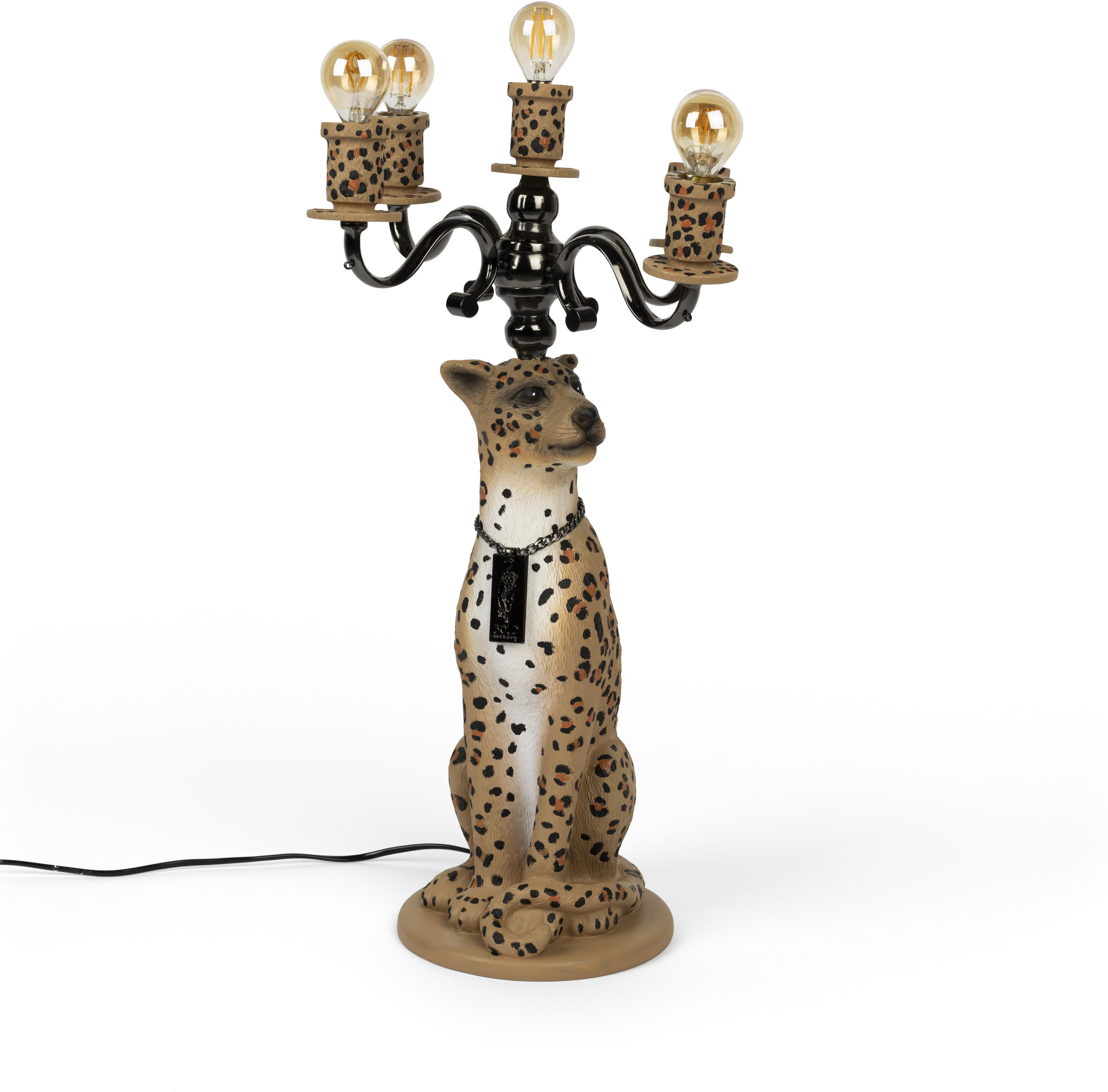 Bold Monkey Vloerlamp Proudly Crowned Panther