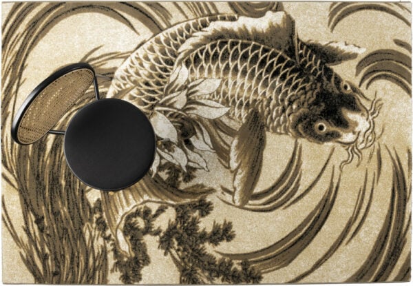 The Legend Of Koi Vloerkleed 160x230 Beige/black Grey Bold Monkey Vloerkleed ZVRBM60030