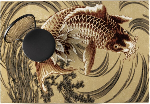 The Legend Of Koi Vloerkleed 160x230 Beige/orange Red Bold Monkey Vloerkleed ZVRBM60031