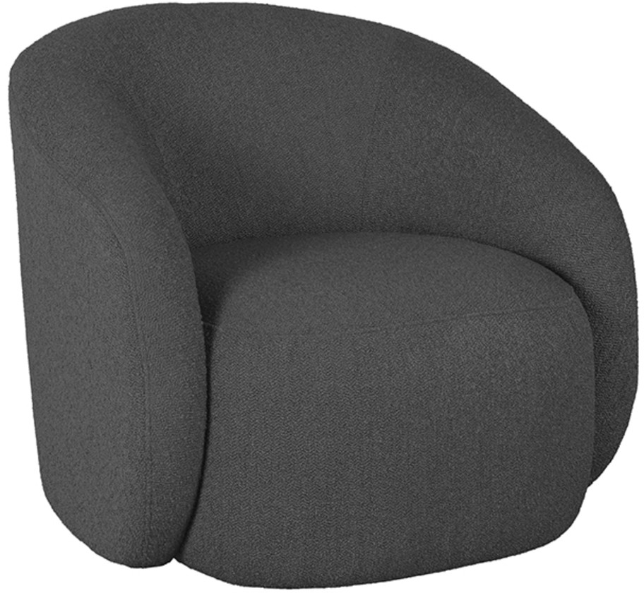 Alby fauteuil - Antraciet - Chicue Boucle
