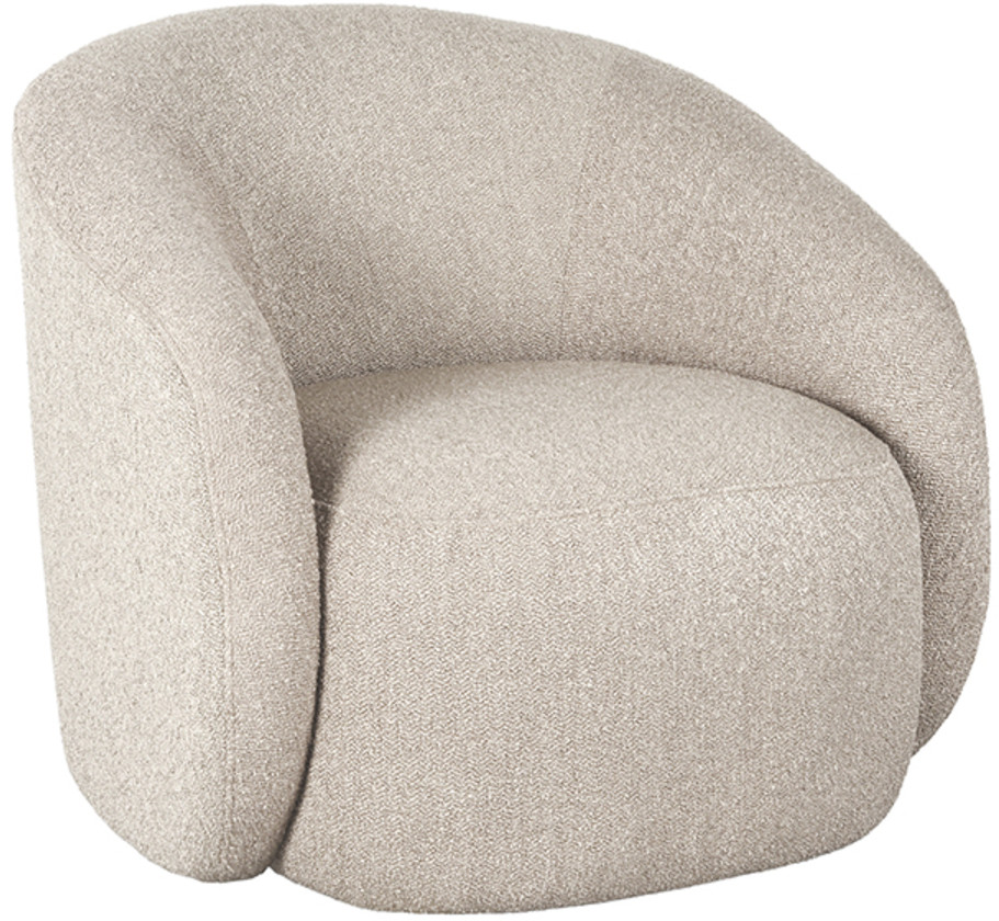 Alby fauteuil - Beige - Chicue Boucle