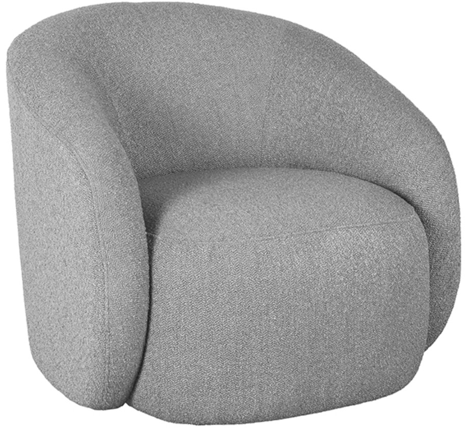 Alby fauteuil - Grijs - Chicue Boucle