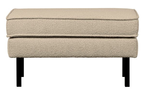 BePureHome Rodeo hocker op poten boucle beige Beige Hocker