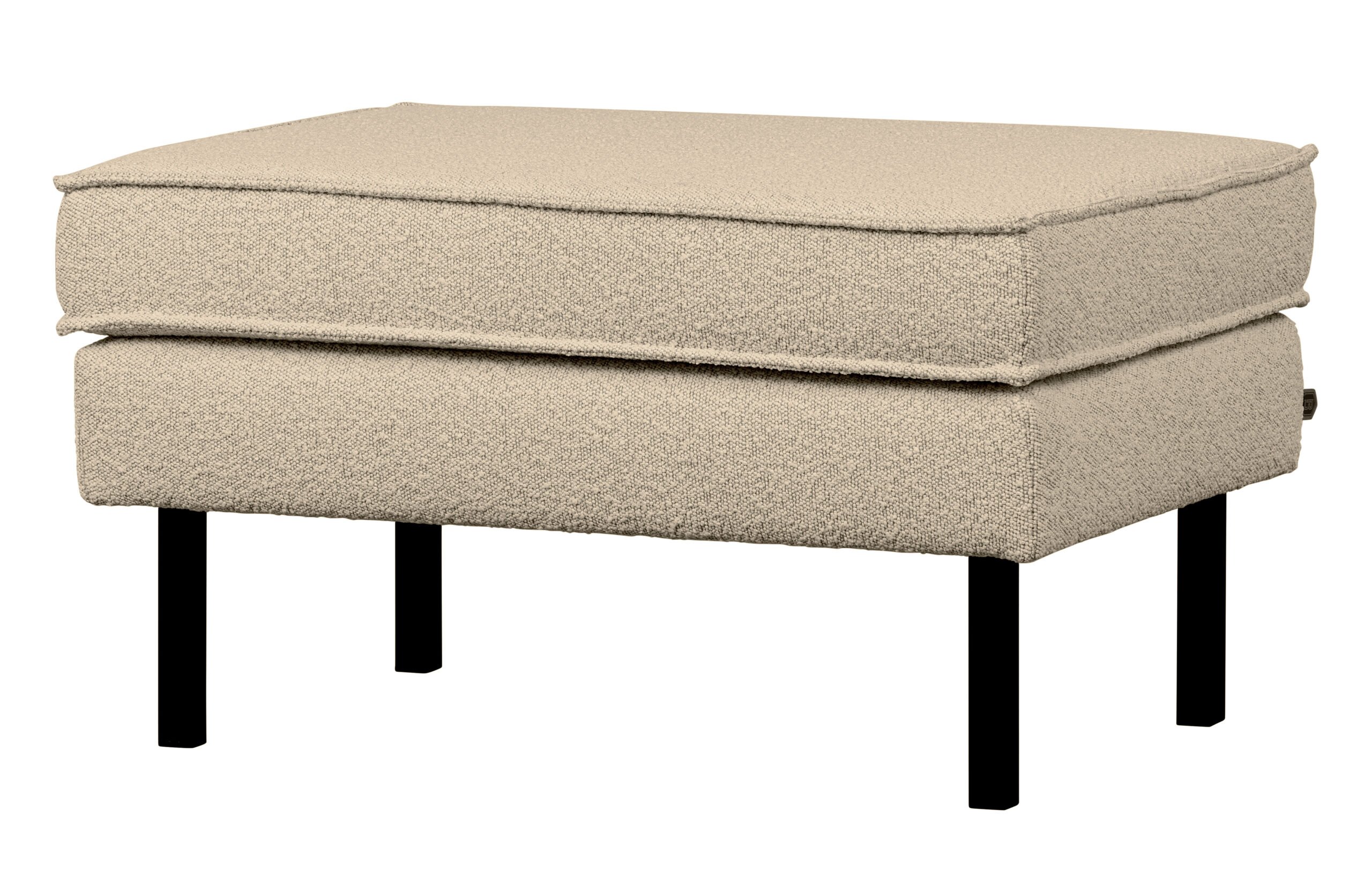 BePureHome Rodeo hocker op poten boucle beige Beige Hocker