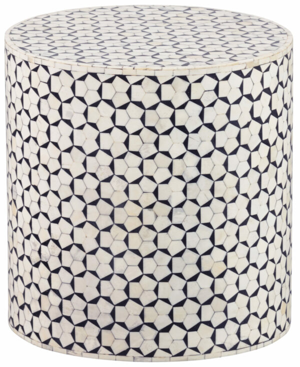 WOOOD Exclusive Neva Sidetable Zwart/wit Zwart