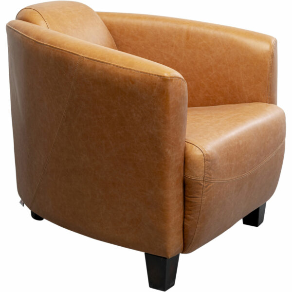 Fauteuil Cigar Lounge Smart Leather Light Brown Kare Design Fauteuil 87790