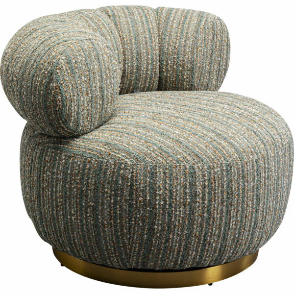 Fauteuil Couture Stripes Blue Kare Design Fauteuil 87894