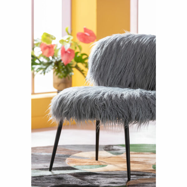 Fauteuil Hairy Blue Kare Design Fauteuil 87178