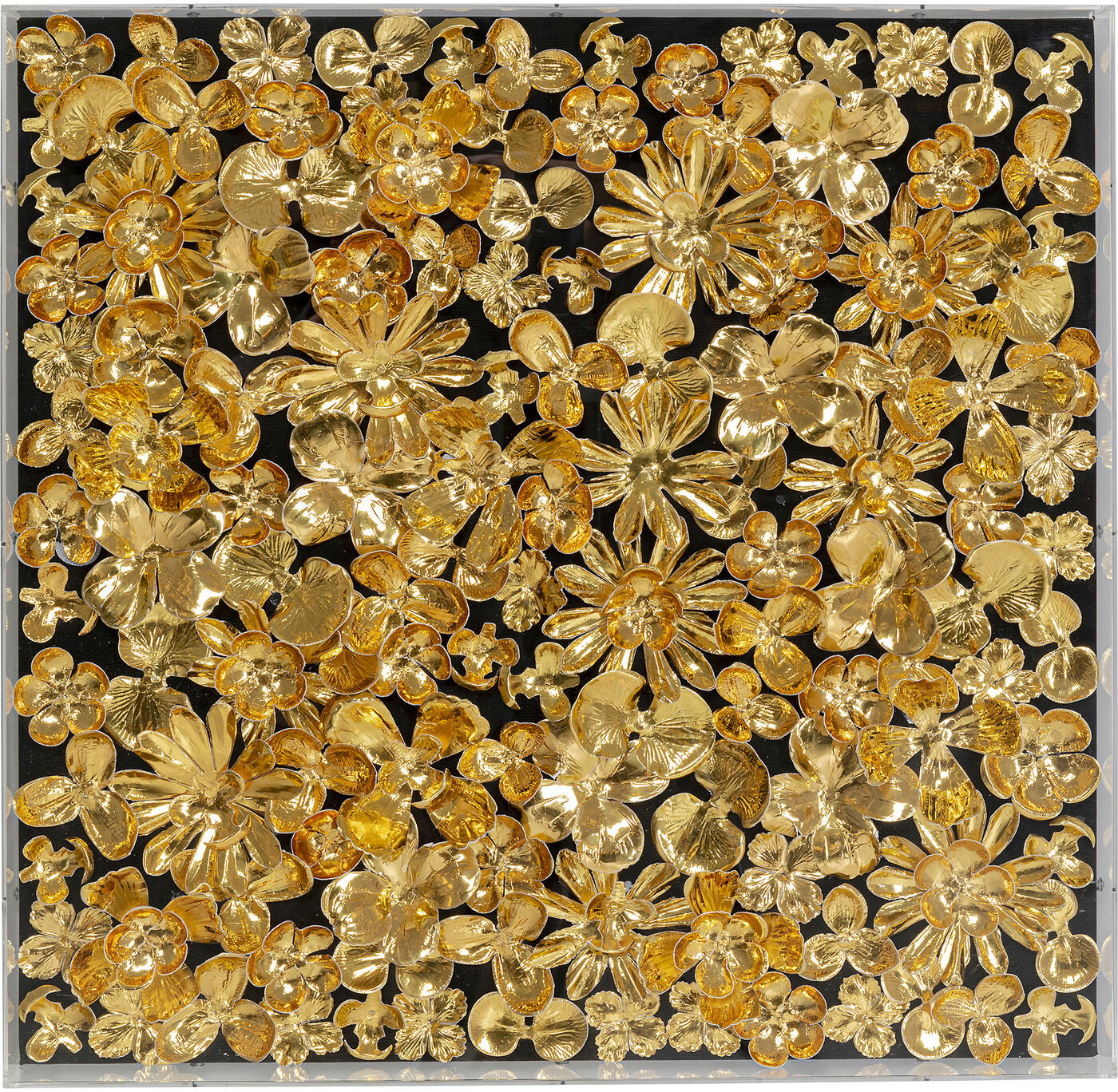 Kare deco Frame Gold Flower 60x60 cm