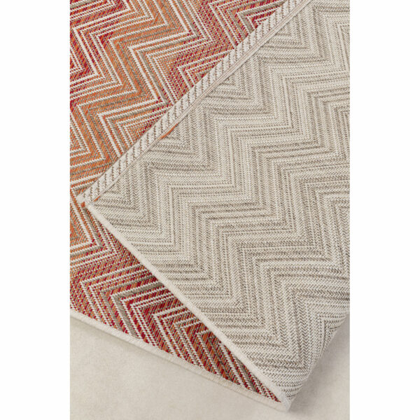 Outdoor Vloerkleed Zigzag Red 230x330cm Kare Design Vloerkleed 56149