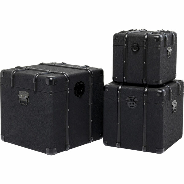 Trunk Voyage Black (3/Set) Kare Design  87913