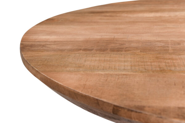 Livingfurn Eettafel Jesper Oval 180 cm Bruin|Naturel Eettafel