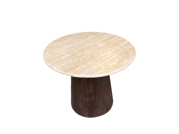 Livingfurn Salontafel Valentino Round 45cm Bruin|Naturel Salontafel