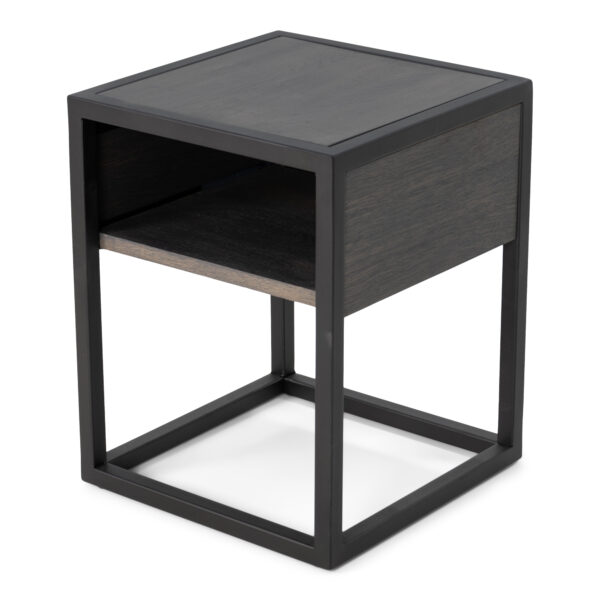 Diva One-nightstand Nachtkast - Grijs / Zwart Spinder Design Nachtkastje TB345-22-15