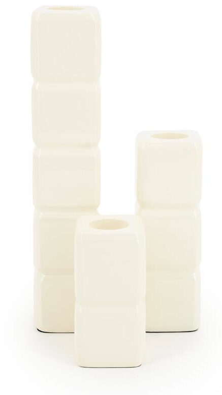 By-Boo Kaarshouder 'Cube' Set van 3 stuks, kleur Beige