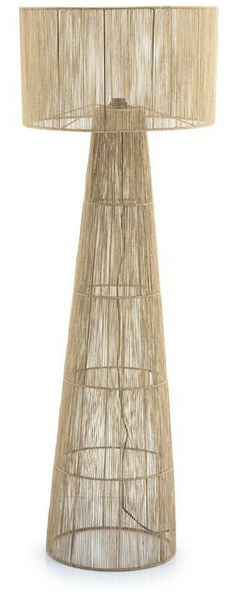 By-Boo Vloerlamp Oshu Jute, 146cm hoog - Beige