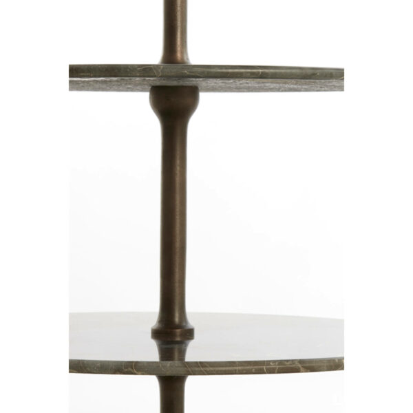 Etagere Vermentino - Donker Bruin Marmer Light & Living Woonaccessoire|Woningdecoratie 6610183