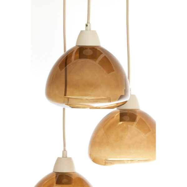 Hanglamp Bisho - Glas Bruin+zand Light & Living Hanglamp 2982082