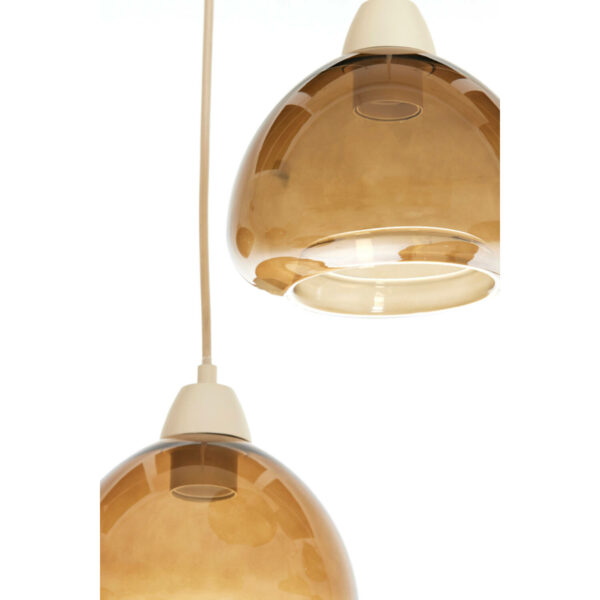 Hanglamp Bisho - Glas Bruin+zand Light & Living Hanglamp 2982082