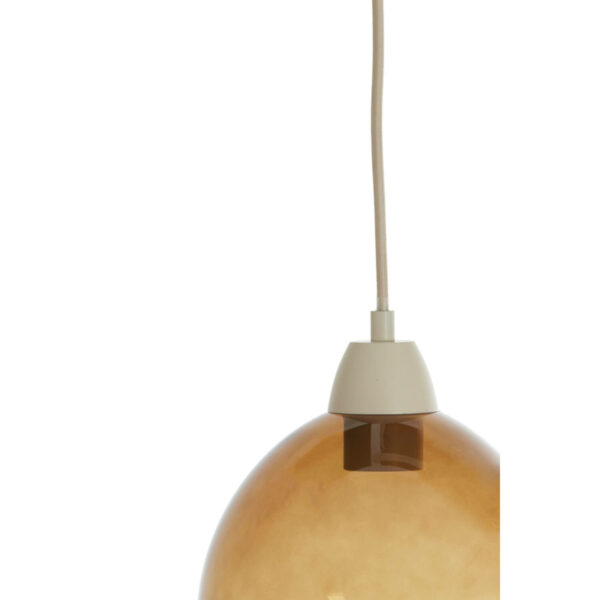 Hanglamp Bisho - Glas Bruin+zand Light & Living Hanglamp 2982082