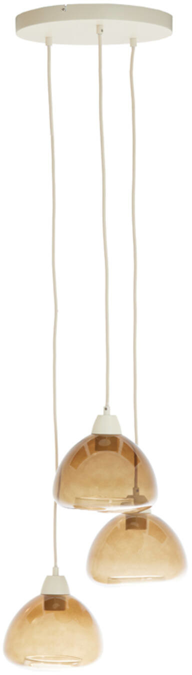 Hanglamp Bisho - Glas Bruin+zand