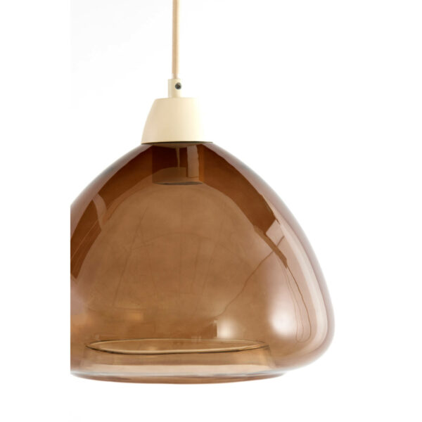 Hanglamp Bisho - Glas Bruin+zand Light & Living Hanglamp 2982182