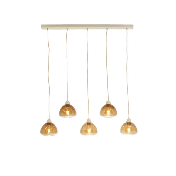 Hanglamp Bisho - Glas Bruin+zand Light & Living Hanglamp 2982282