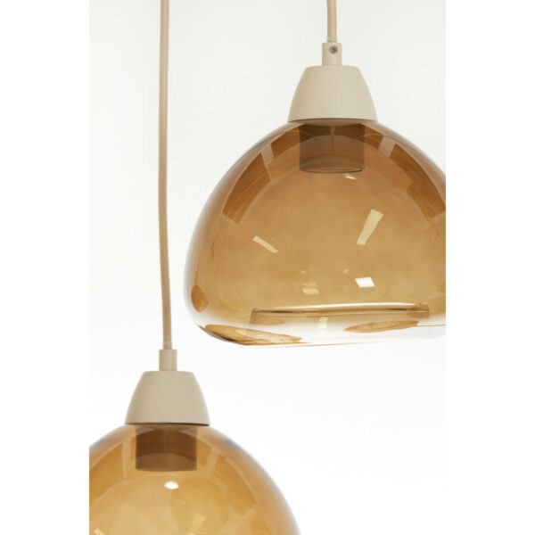 Hanglamp Bisho - Glas Bruin+zand Light & Living Hanglamp 2982282