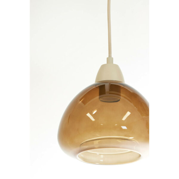 Hanglamp Bisho - Glas Bruin+zand Light & Living Hanglamp 2982282