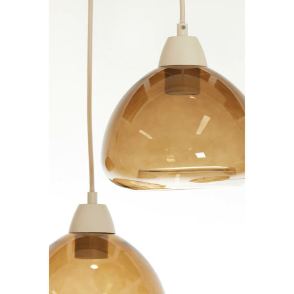 Hanglamp Bisho - Glas Bruin+zand Light & Living Hanglamp 2982382