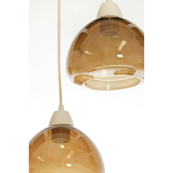 Hanglamp Bisho - Glas Bruin+zand Light & Living Hanglamp 2982382