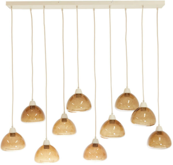 Hanglamp Bisho - Glas Bruin+zand Light & Living Hanglamp 2982382