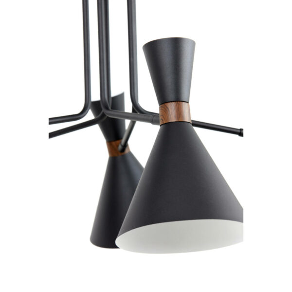 Hanglamp Hoodies - Mat Zwart Light & Living Hanglamp 2961812