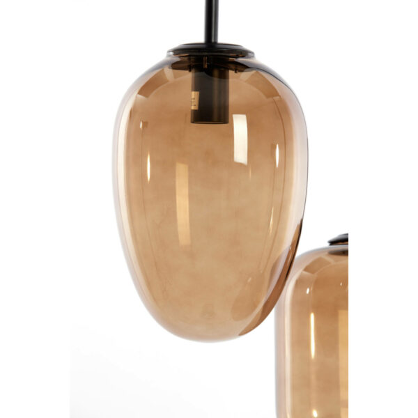 Hanglamp Mezza - Glas Bruin Light & Living Hanglamp 2981064