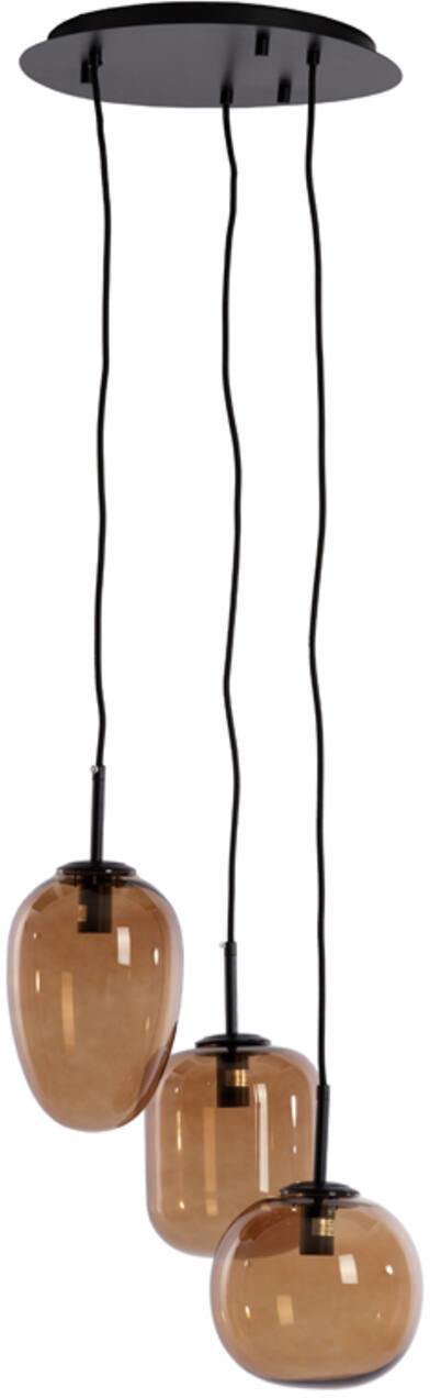 Hanglamp Mezza - Glas Bruin Light & Living Hanglamp 2981064