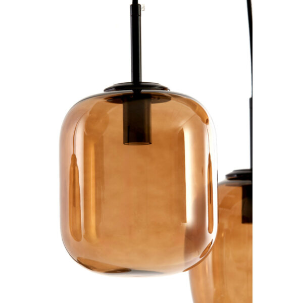 Hanglamp Mezza - Glas Bruin Light & Living Hanglamp 2981264