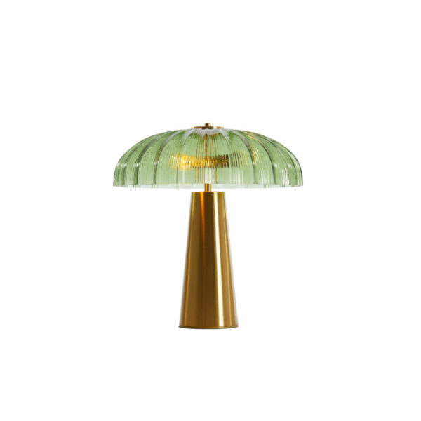 Tafellamp Fungo - Glas Groen+goud Light & Living Tafellamp 1886476