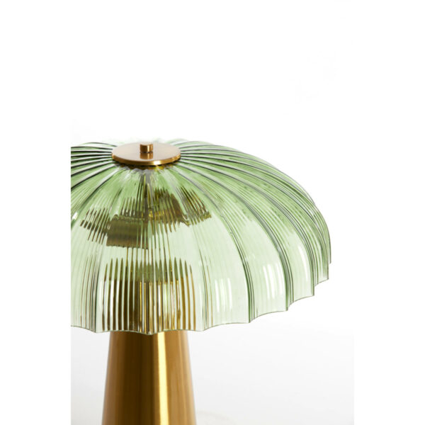 Tafellamp Fungo - Glas Groen+goud Light & Living Tafellamp 1886476