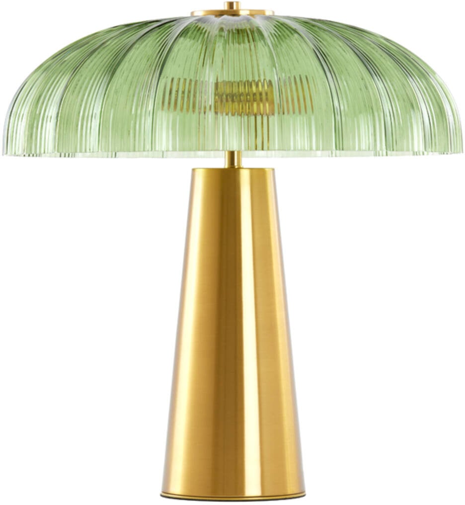 Tafellamp Fungo - Glas Groen+goud Light & Living Tafellamp 1886576