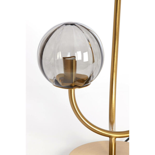 Tafellamp Magdala - Glas Licht Grijs+goud Light & Living Tafellamp 1872227