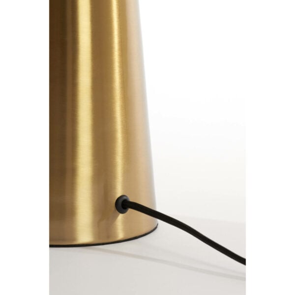 Tafellamp Pleat - Glas Bruin+goud Light & Living Tafellamp 1882264