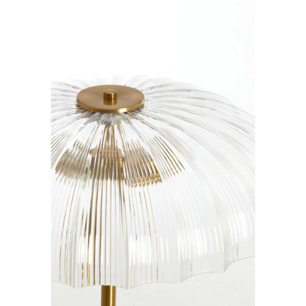 Vloerlamp Fungo - Glas Helder+goud Light & Living Vloerlamp 1886663