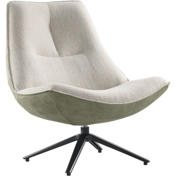 INHOUSE Fauteuil Monzone grijs groen Groen Fauteuil