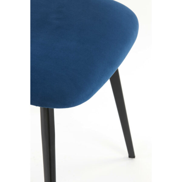 Eetkamerstoel Aaliyah - Velvet Blauw-zwart Light & Living Eetkamerstoel 6776672