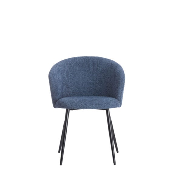 Eetkamerstoel Radaja - Donker Blauw+zwart Light & Living Eetkamerstoel 5500875